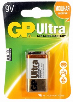 Батарейка GP 1604AU 6LR61 9V (1шт) Ultra Alkaline
